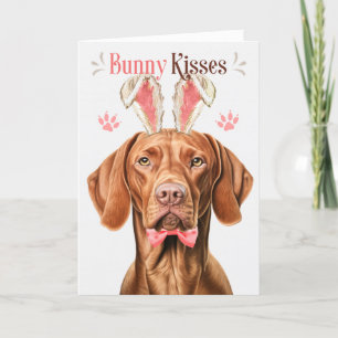 Vizsla Dog in Bunny Ears für Ostern Feiertagskarte