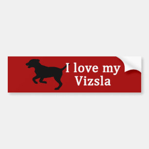 Vizsla Dog Liebe Autoaufkleber