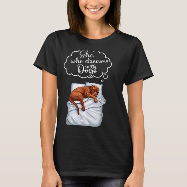 Vizsla Dog Nightgown Pajama  T-Shirt (Vorderseite)