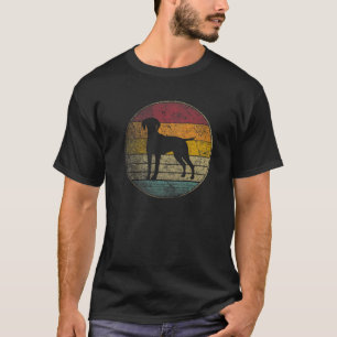 Vizsla Dog Pet Vintag gestörter Retrostil 70er T-Shirt