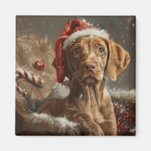 Vizsla Dog Weihnachtsfest Magnet