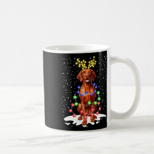 Vizsla Dog Xmas Ugys Weihnachtsbeleuchtung Kaffeetasse