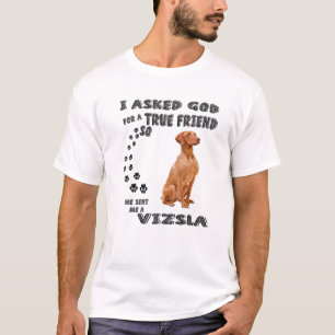 Vizsla Dog Zitat Mama Vater Kostüm, Niedlich Ungar T-Shirt