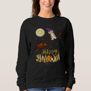 Vizsla Fahrt Hexe Schrotflinte Vizsla Hund Hallowe Sweatshirt