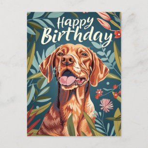 Vizsla Geburtstag Postkarte
