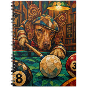 Vizsla, geometrisches Mosaik Notizblock