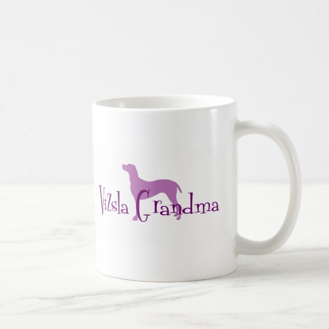 Vizsla Großmutter Kaffeetasse (Rechts)