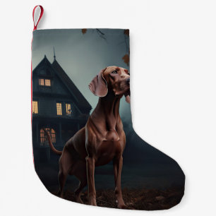 Vizsla Halloween Beängstigend Kleiner Weihnachtsstrumpf