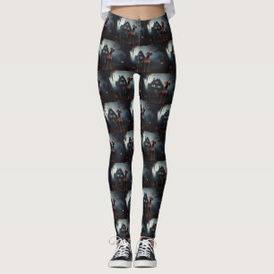 Vizsla Halloween Beängstigend Leggings