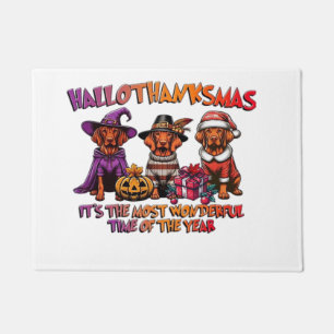 Vizsla Halloween Erntedankfest Weihnachten Klassis Fußmatte