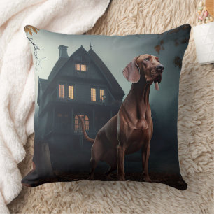 Vizsla Halloween Gruselig Kissen