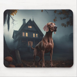 Vizsla Halloween Gruselig Mousepad