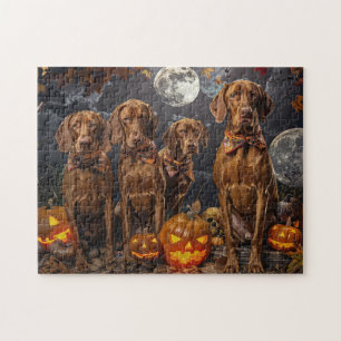 Vizsla Halloween Spooky Puzzle