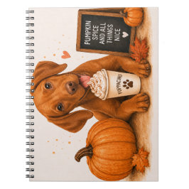 Vizsla Herbstkürbis Notizblock