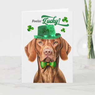Vizsla Hund Glücklicher St. Patricks Tag Feiertagskarte
