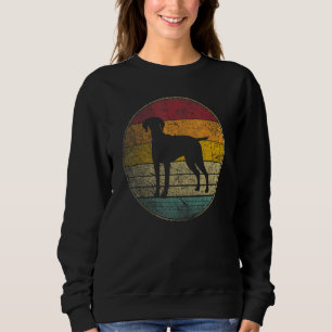 Vizsla-Hund Haustier Vintage abgenutzt Retro-Stil Sweatshirt