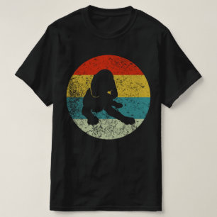 Vizsla Hund Retro Vintage Silhouette 70er T-Shirt