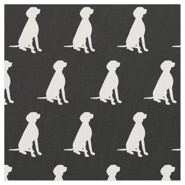 Vizsla Hund Silhouette Stoff (Nahaufnahme)
