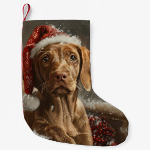 Vizsla-Hund Weihnachtsfestlich Kleiner Weihnachtsstrumpf