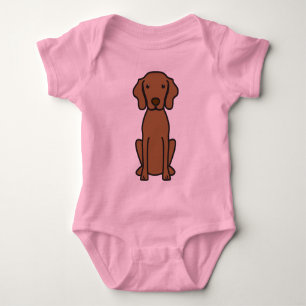 Vizsla HundeCartoon Baby Strampler