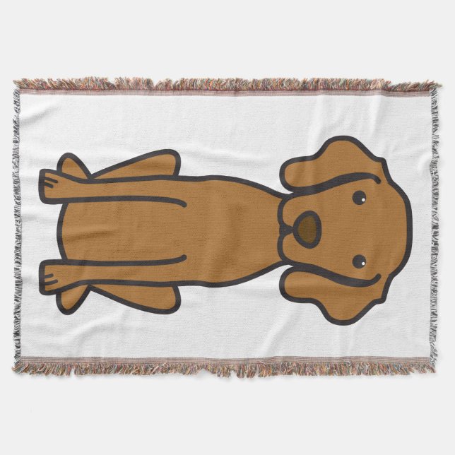 Vizsla HundeCartoon Decke (Vorderseite)