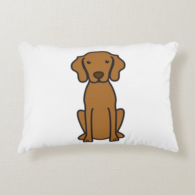 Vizsla HundeCartoon Dekokissen (Vorderseite)