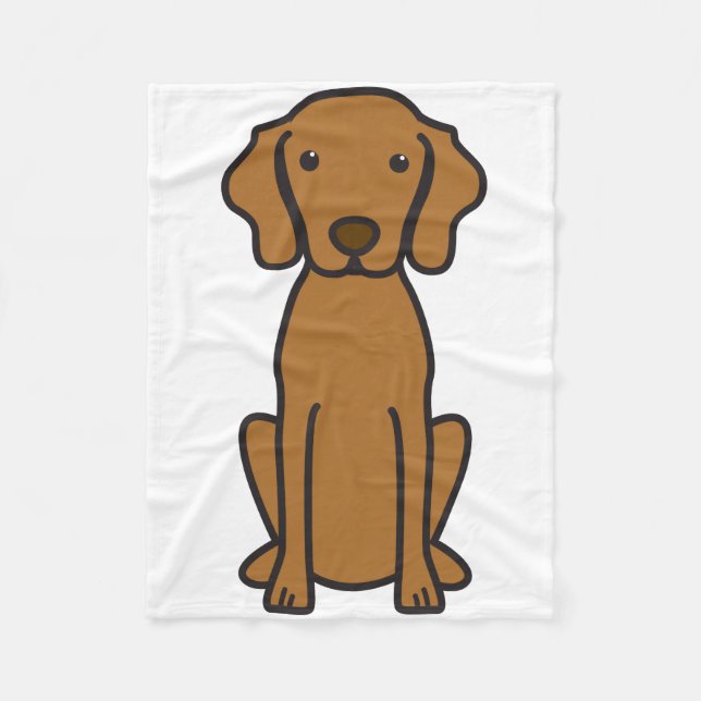 Vizsla HundeCartoon Fleecedecke (Vorderseite)