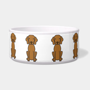 Vizsla HundeCartoon Napf