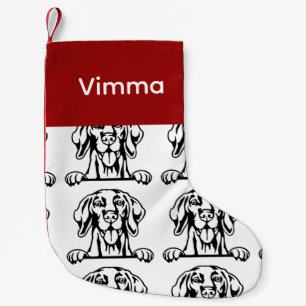Vizsla Hundesocken Maßgeschneiderte Hundesocken -  Kleiner Weihnachtsstrumpf