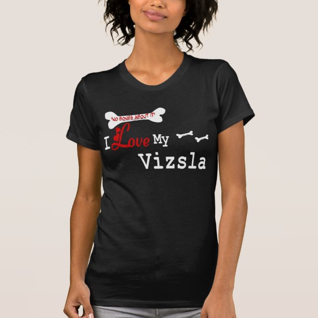 Vizsla (I-Liebe) Bekleidung T-Shirt (Vorderseite)