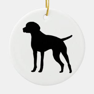 Vizsla Keramik Ornament