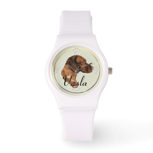 Vizsla Kunstgeschenke Armbanduhr (Vorderseite)