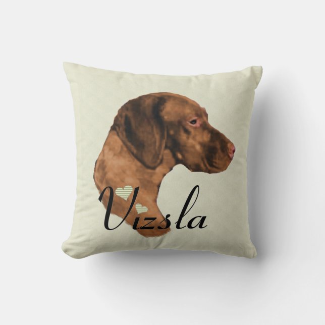 Vizsla Kunstgeschenke Kissen (Vorderseite)