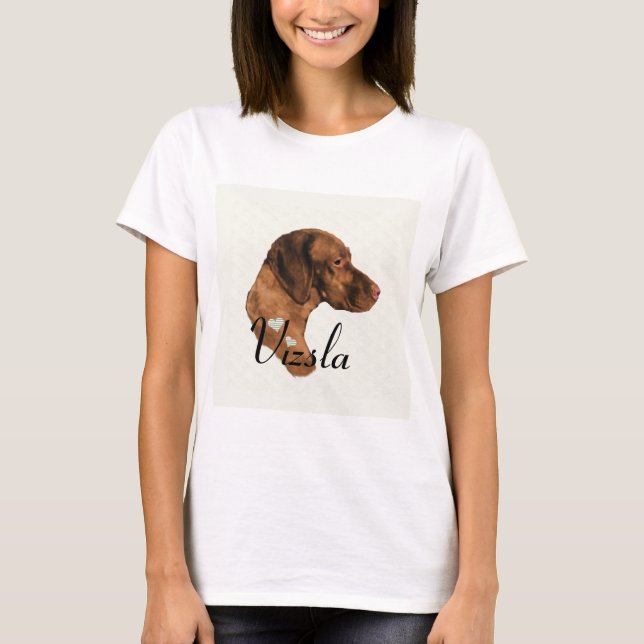 Vizsla Kunstgeschenke T-Shirt (Vorderseite)