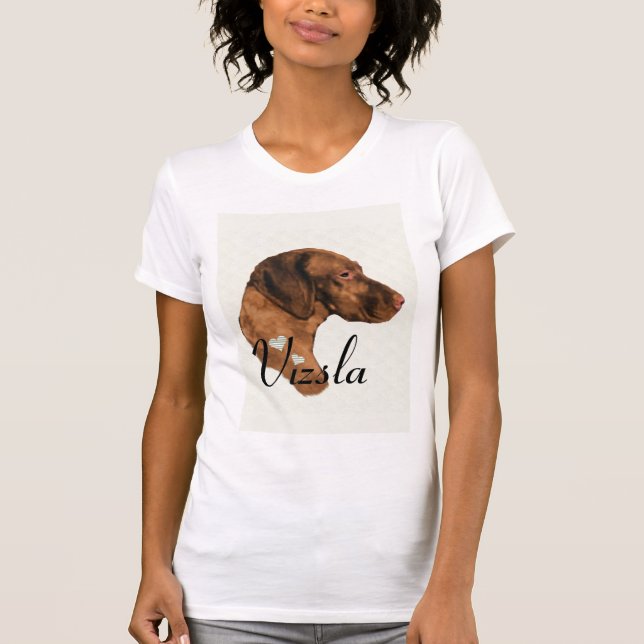 Vizsla Kunstgeschenke T-Shirt (Vorderseite)
