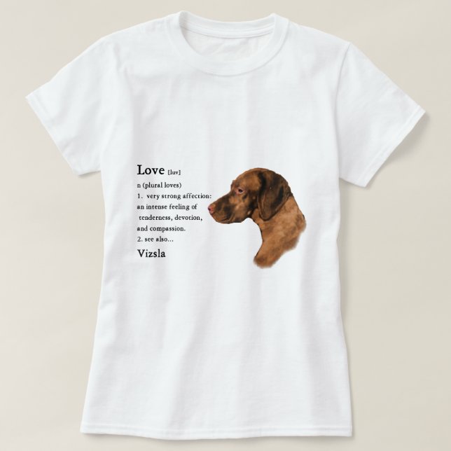 Vizsla Kunstgeschenke T-Shirt (Design vorne)