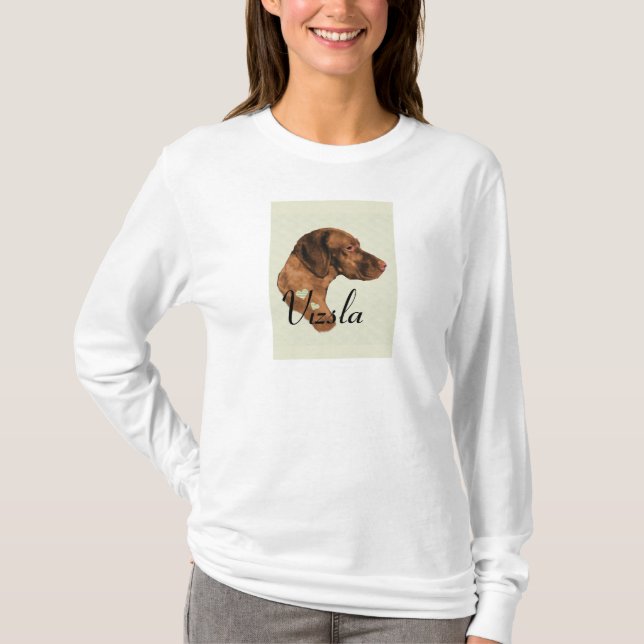 Vizsla Kunstgeschenke T-Shirt (Vorderseite)