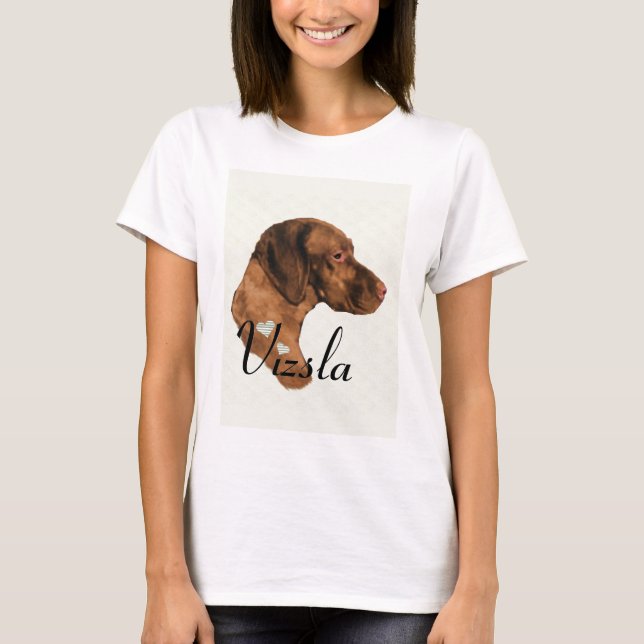 Vizsla Kunstgeschenke T-Shirt (Vorderseite)