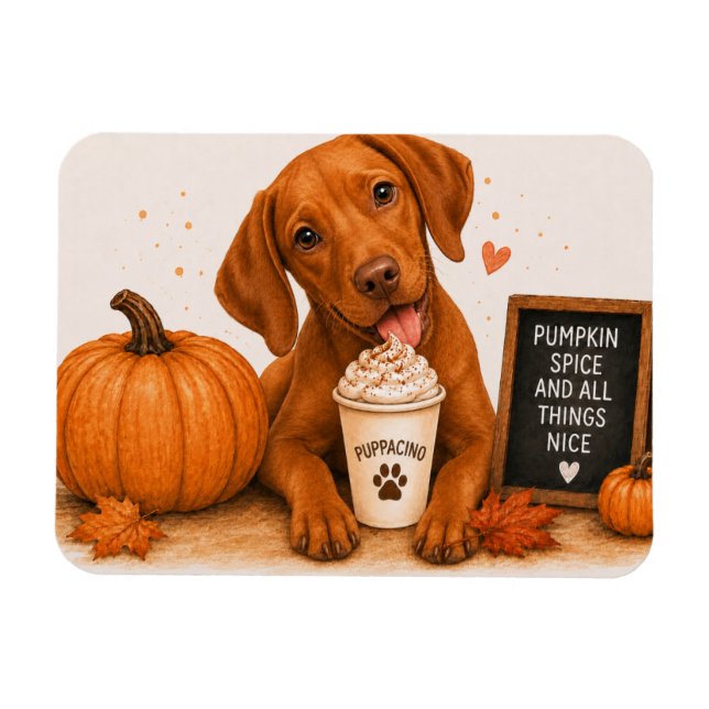 Vizsla Kürbisgewürz-Magnet Magnet (Horizontal)