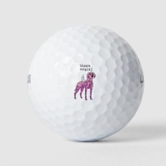 Vizsla Magic Unicorn Pegasus Golfball