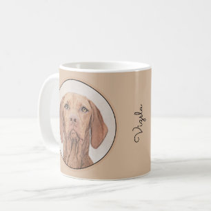Vizsla-Malerei - Niedliche Original Hunde Kunst Kaffeetasse