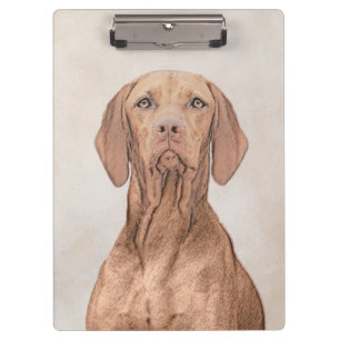 Vizsla-Malerei - Niedliche Original Hunde Kunst Klemmbrett
