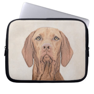 Vizsla-Malerei - Niedliche Original Hunde Kunst Laptopschutzhülle
