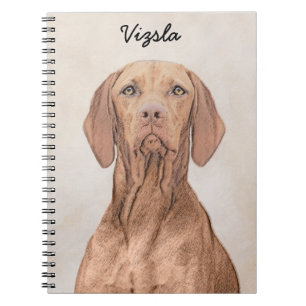 Vizsla-Malerei - Niedliche Original Hunde Kunst Notizblock