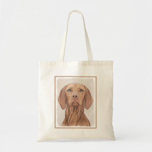 Vizsla-Malerei - Niedliche Original Hunde Kunst Tragetasche