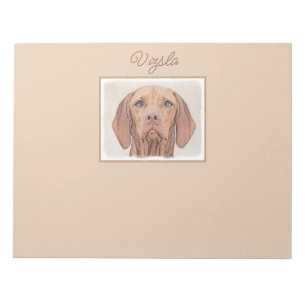 Vizsla Malerei - Süße originelle Hunde Kunst Notiz Notizblock