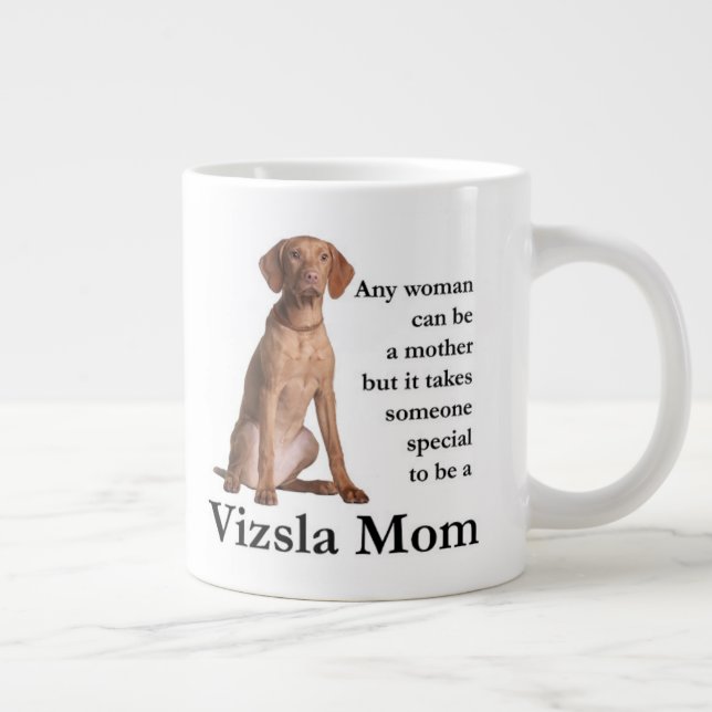 Vizsla Mama-Tunnel-bohrwagenTasse Jumbo-Tasse (Rechts)