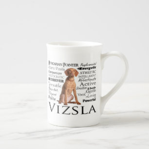Vizsla Merkmal-Knochen-China-Tasse Prozellantasse