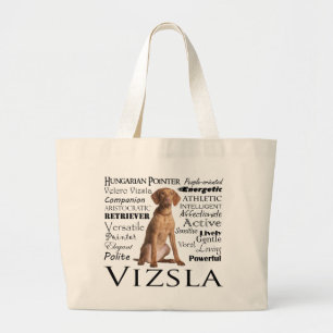 Vizsla Merkmal-Tasche Jumbo Stoffbeutel