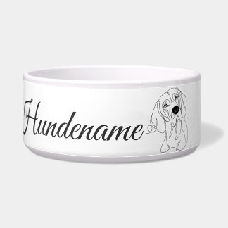 Vizsla Minimalist Line Art personalized bowl Napf